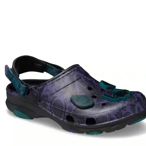 Crocs x Disney Parks W 8 / M 6 Haunted Mansion Wallpaper clogs NWT - Picture 4 of 10
